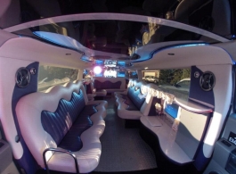 White Hummer Limo for weddings in Swindon